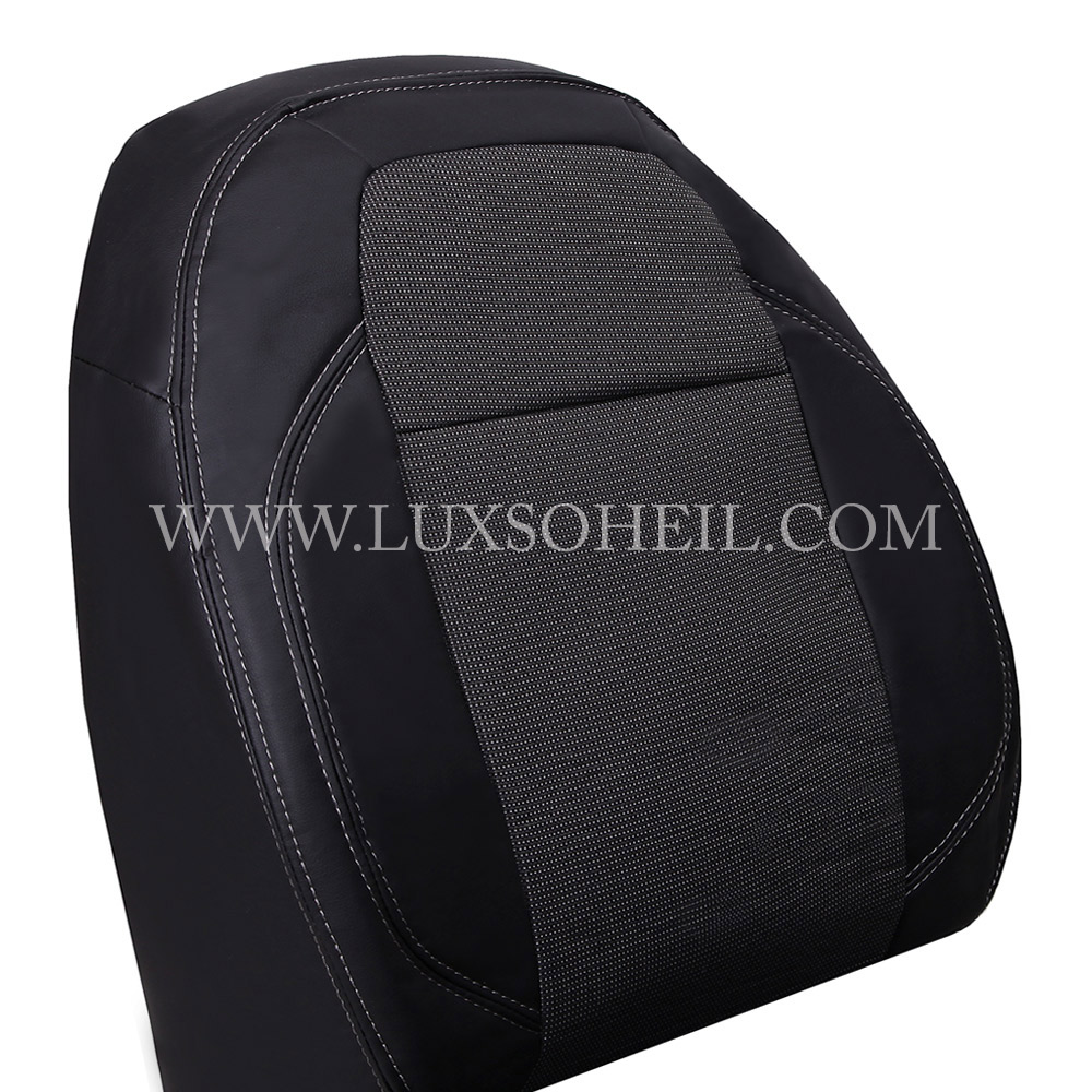روکش صندلی تارا چرم و پارچه مدل لوکس سهیل