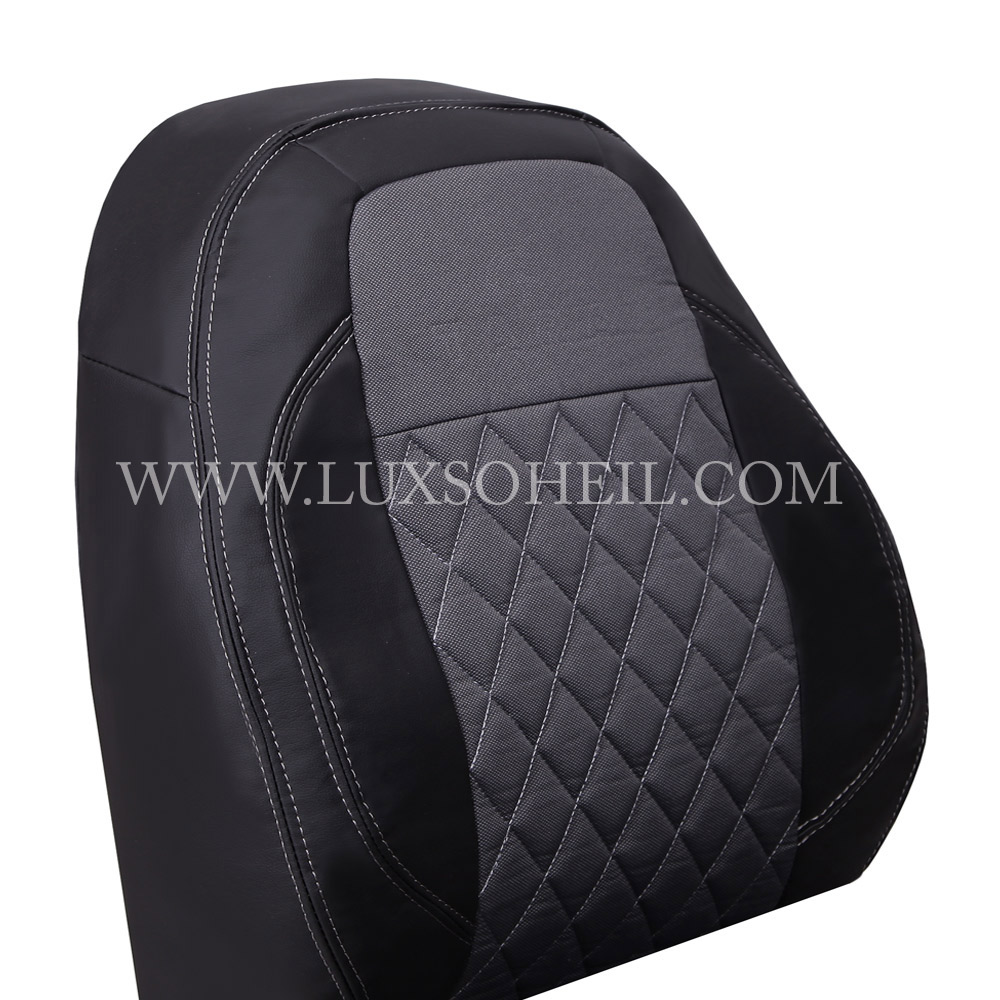 روکش صندلی تارا چرم و پارچه مدل لوکس سهیل