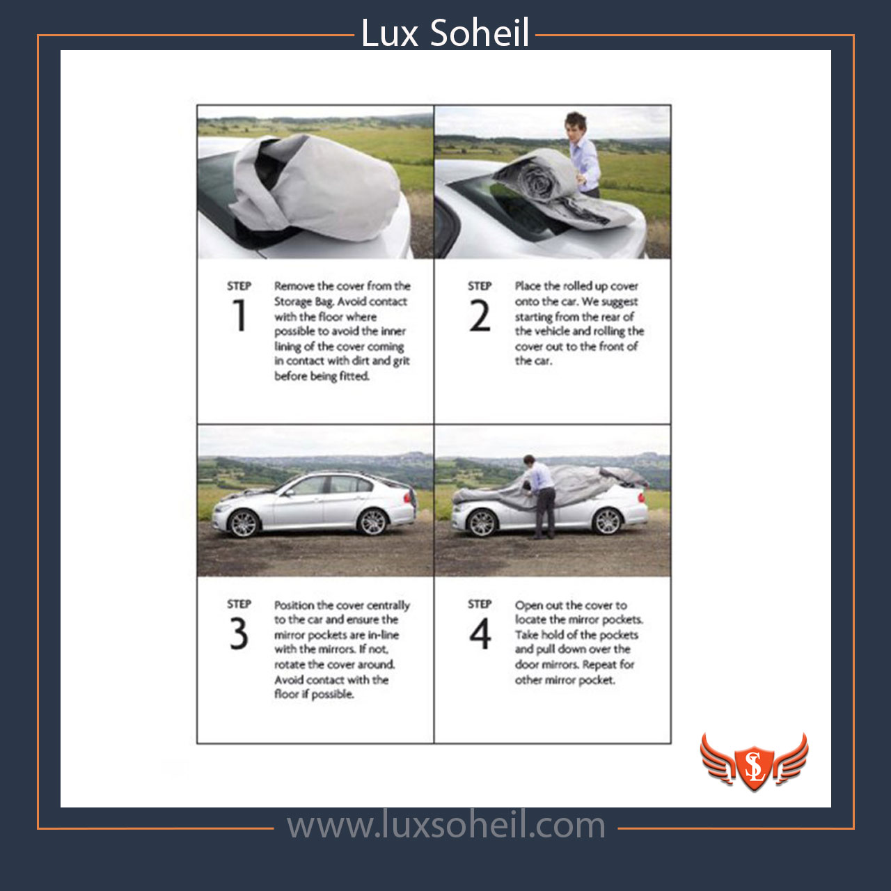 چادر ولوو V40 مدل پشت کرک